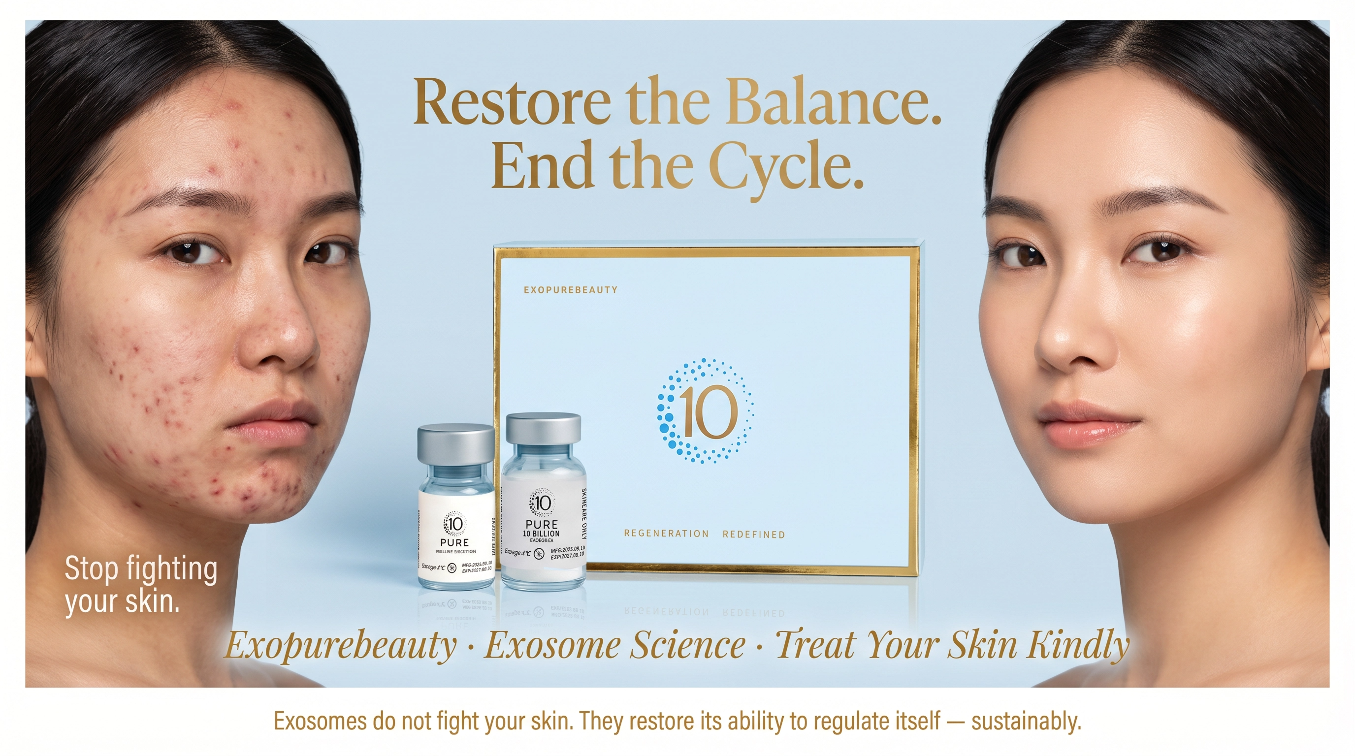 Exosomes vs. Acne: Rebuilding the Skin's Balance from the Root